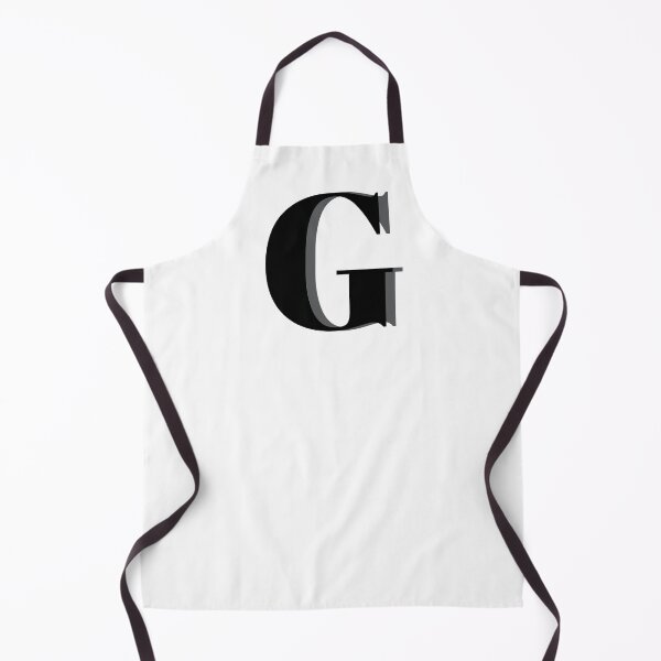 Item preview, Letter G in black – Cute Alphabet Initial Monogram Design designed and sold by Monika Howarth.