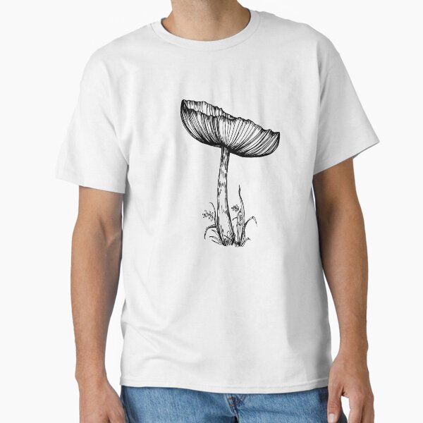 Item preview, Vintage Mushroom Illustration – Dark Botanical Fungi Design designed and sold by NorthernMan10.