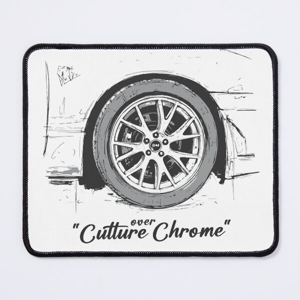 Item preview, Culture Over Chrome – JDM Drift Wheel Silhouette Design designed and sold by pixeldizajn.