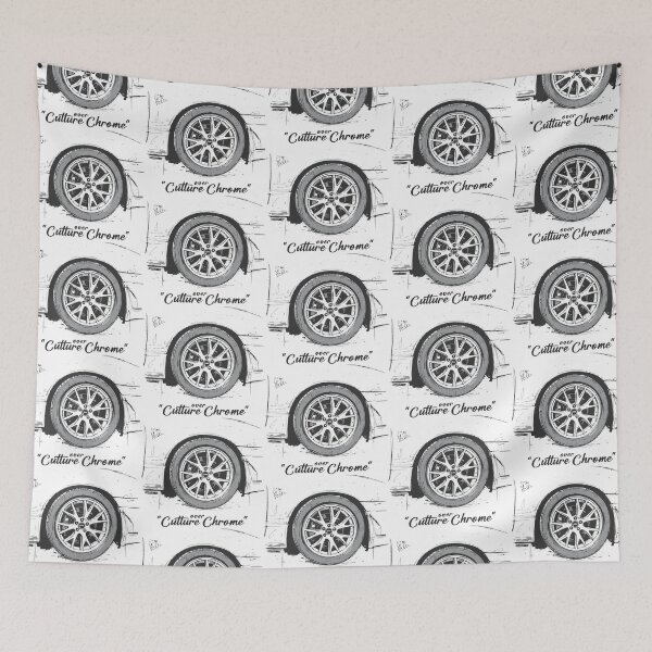 Item preview, Culture Over Chrome – JDM Drift Wheel Silhouette Design designed and sold by pixeldizajn.