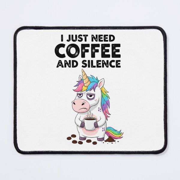Item preview, Grumpy Unicorn Coffee & Silence designed and sold by ArtGeo68.