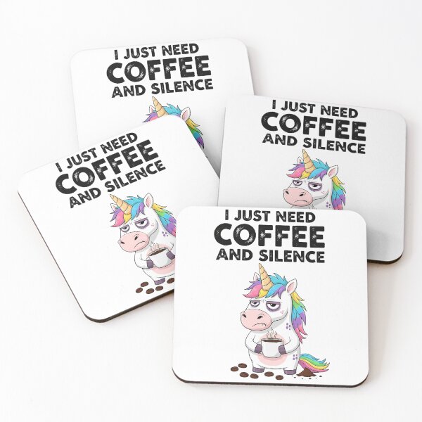 Item preview, Grumpy Unicorn Coffee & Silence designed and sold by ArtGeo68.
