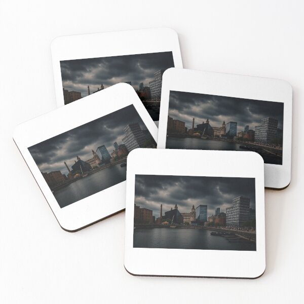 Item preview, Brooding Skyline Over Industrial Waters designed and sold by Kray80.