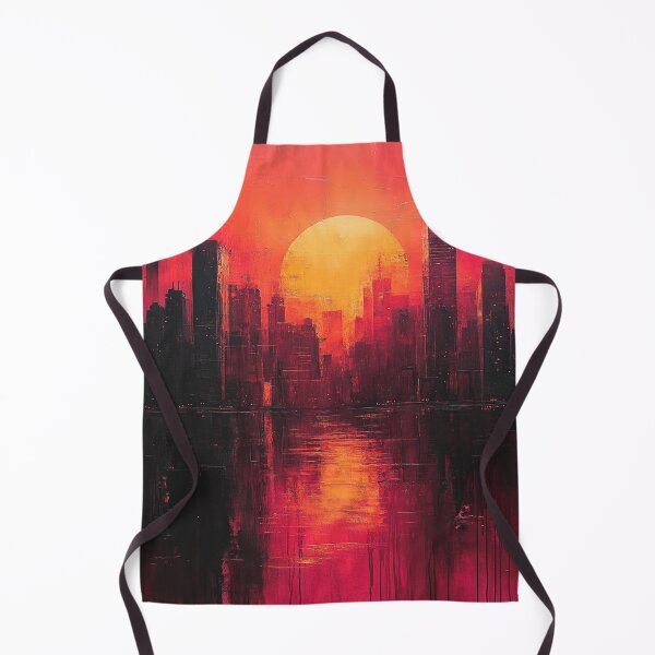 Item preview, Crimson City Sunset Reflection designed and sold by AITuneSphere.