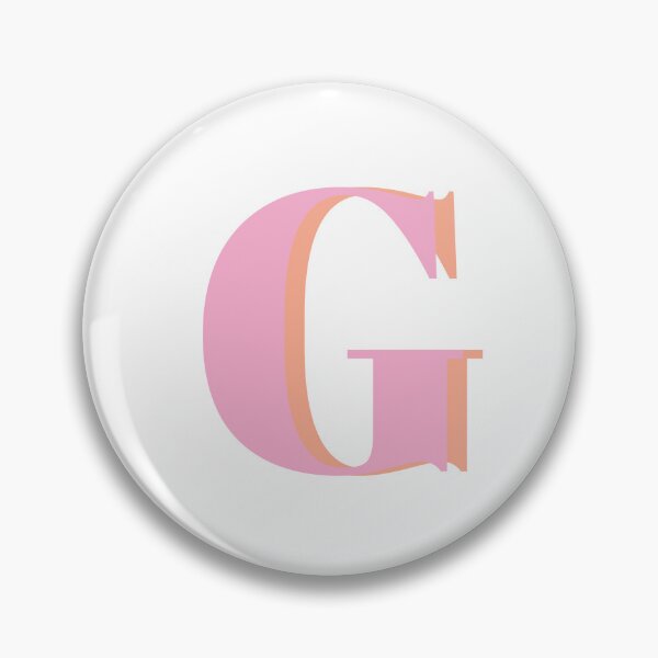 Item preview, Letter G in pastel pink – Cute Alphabet Initial Monogram Design designed and sold by Monika Howarth.