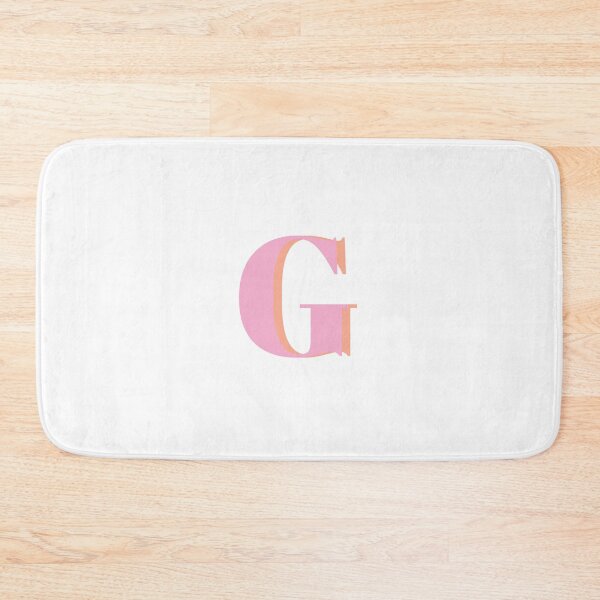 Item preview, Letter G in pastel pink – Cute Alphabet Initial Monogram Design designed and sold by Monika Howarth.