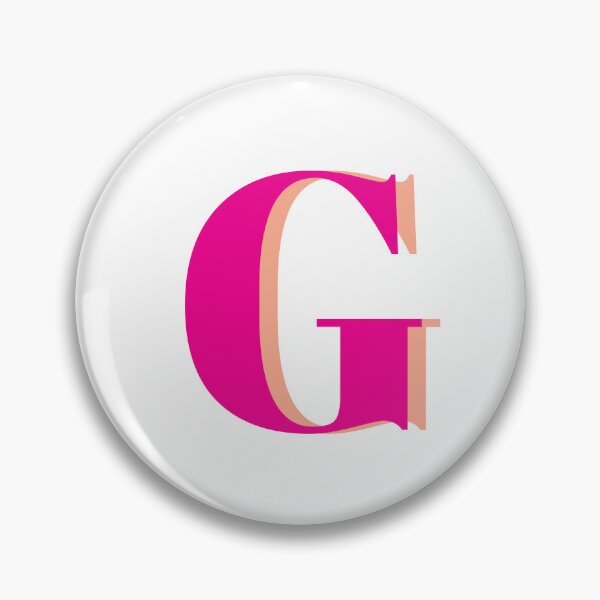 Item preview, Letter G in hot pink – Cute Alphabet Initial Monogram Design designed and sold by Monika Howarth.
