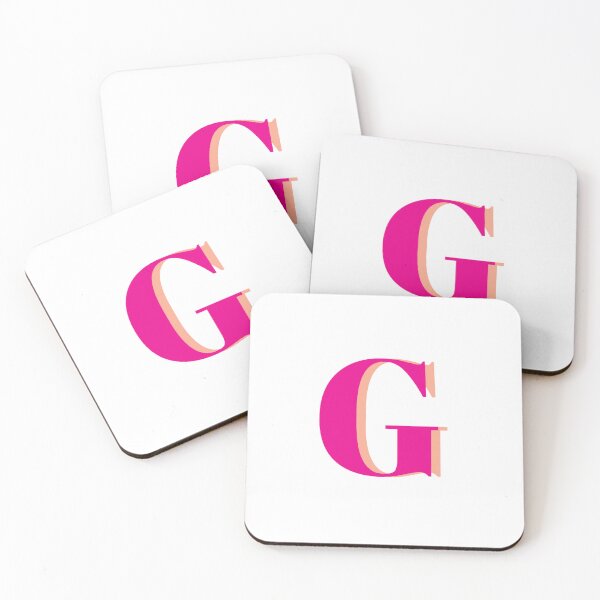 Item preview, Letter G in hot pink – Cute Alphabet Initial Monogram Design designed and sold by Monika Howarth.