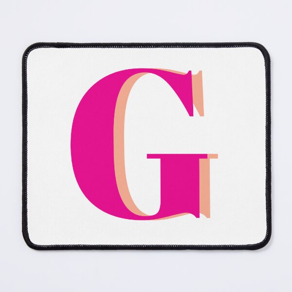 Item preview, Letter G in hot pink – Cute Alphabet Initial Monogram Design designed and sold by Monika Howarth.