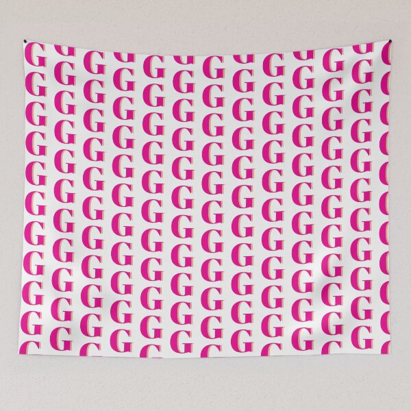 Item preview, Letter G in hot pink – Cute Alphabet Initial Monogram Design designed and sold by Monika Howarth.
