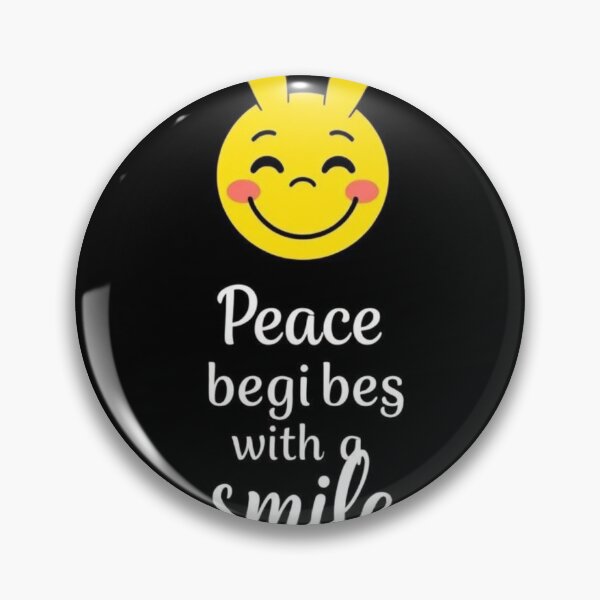 Item preview, Sourire & Paix – Peaceful Quote Art designed and sold by Drawingshirts.