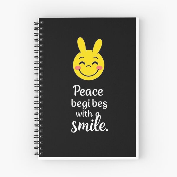 Item preview, Sourire & Paix – Peaceful Quote Art designed and sold by Drawingshirts.