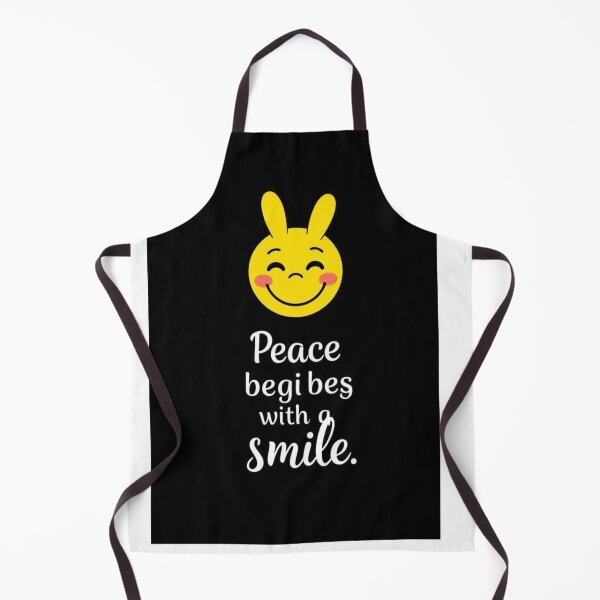 Item preview, Sourire & Paix – Peaceful Quote Art designed and sold by Drawingshirts.