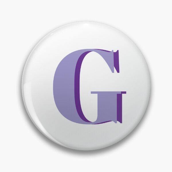 Item preview, Letter G in purple – Cute Alphabet Initial Monogram Design designed and sold by Monika Howarth.