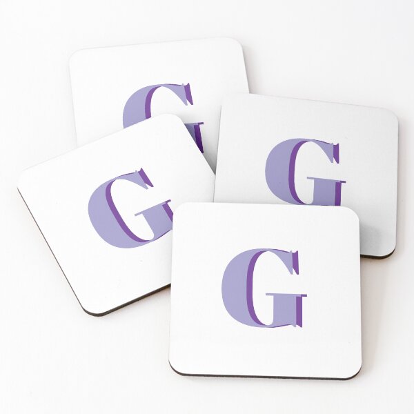 Item preview, Letter G in purple – Cute Alphabet Initial Monogram Design designed and sold by Monika Howarth.