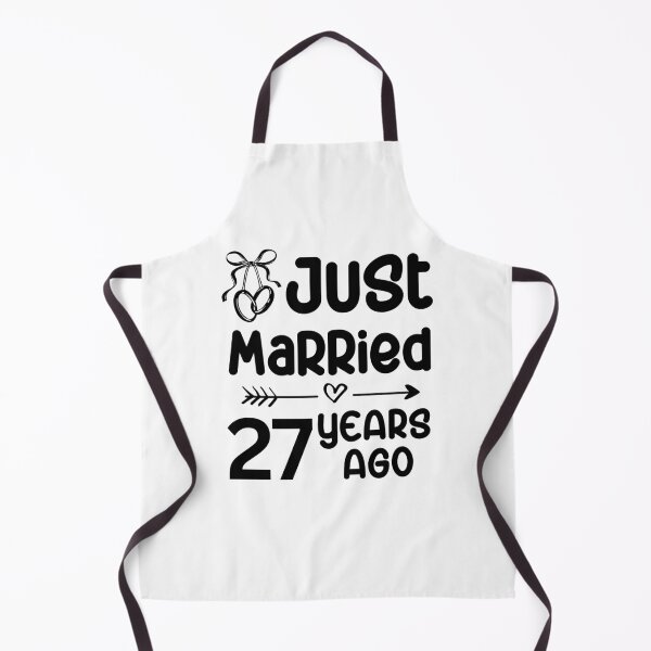 Item preview, Just Married 27 Years Ago, 27th Wedding Anniversary for Men & Women designed and sold by Mozaic Clothes.