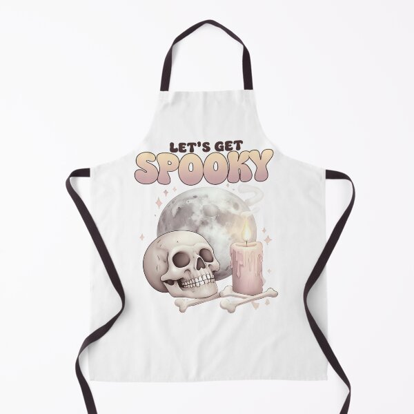 Item preview, Let’s Get Spooky – Pastel Goth Skull, Candle & Moon Halloween Design designed and sold by baggycatsworld.