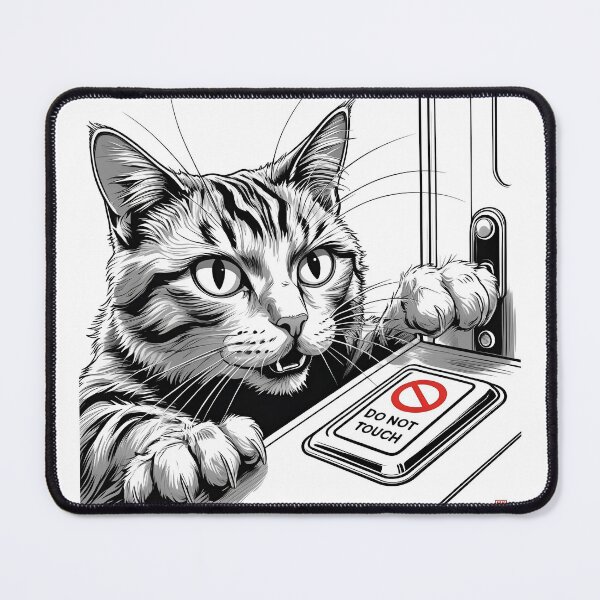 Item preview, cat don't touch button designed and sold by StudioURB.
