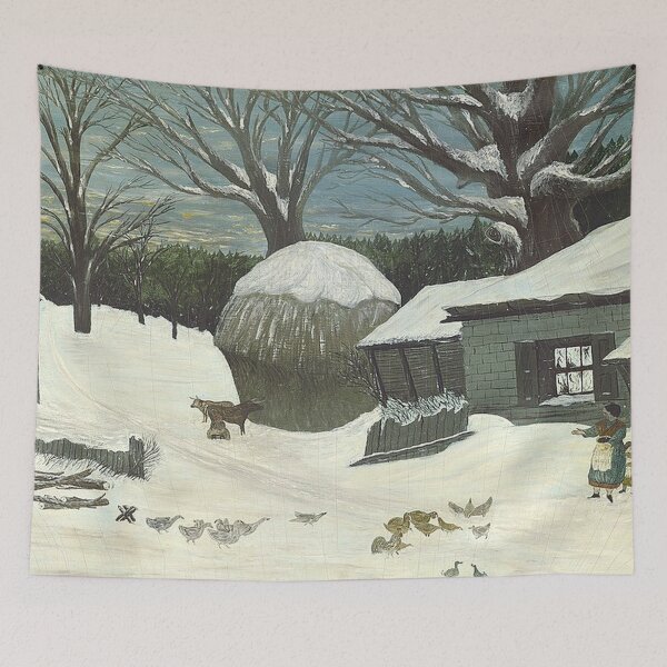 Item preview, New England Farm in Winter designed and sold by tomorrowsart.