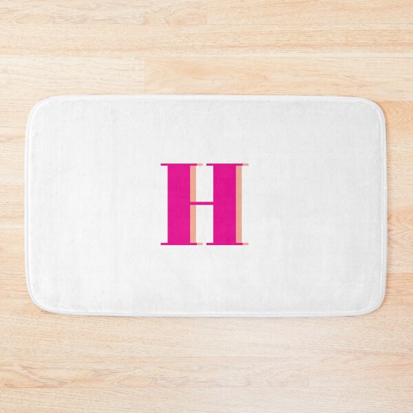 Item preview, Letter H in hot pink – Cute Alphabet Initial Monogram Design designed and sold by Monika Howarth.