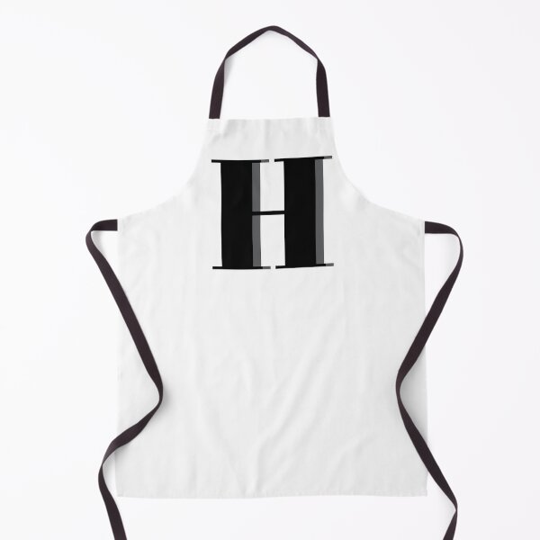 Item preview, Letter H in black – Cute Alphabet Initial Monogram Design designed and sold by Monika Howarth.