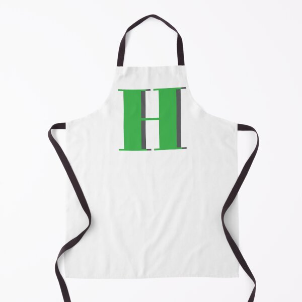 Item preview, Letter H in green – Cute Alphabet Initial Monogram Design designed and sold by Monika Howarth.