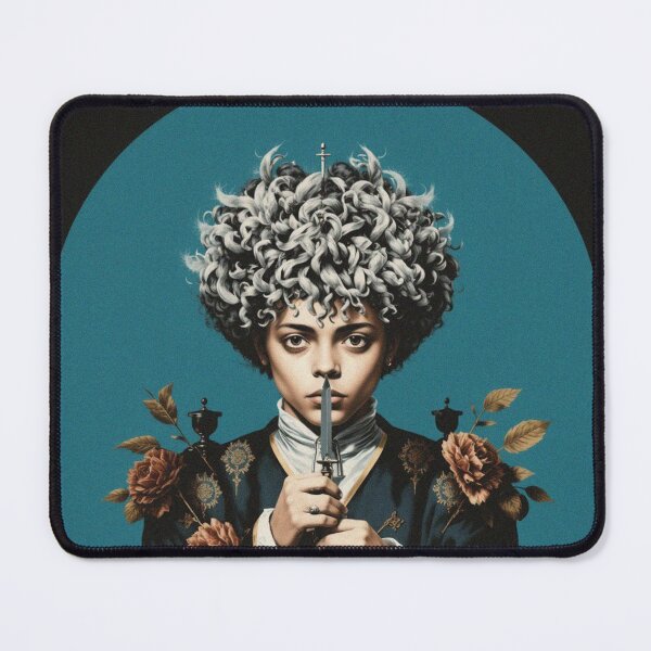 Item preview, Roses and Blade vintage kitsch portrait designed and sold by Vintage Designs +.