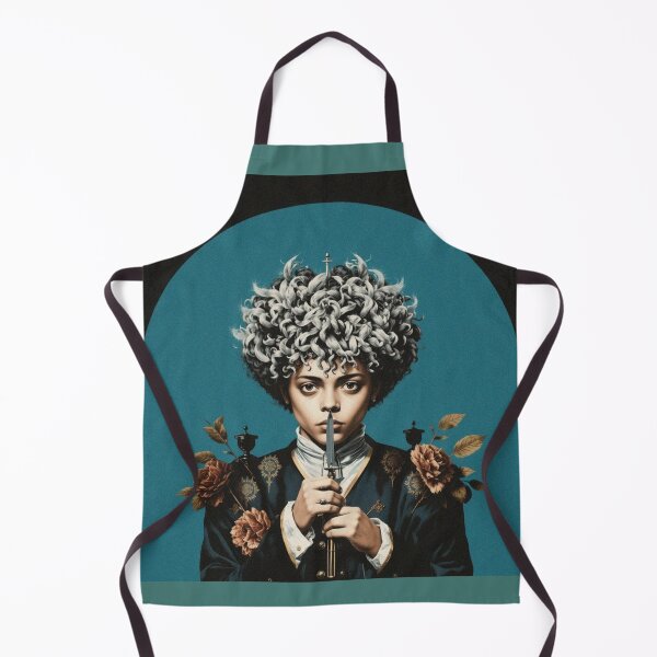 Item preview, Roses and Blade vintage kitsch portrait designed and sold by Vintage Designs +.