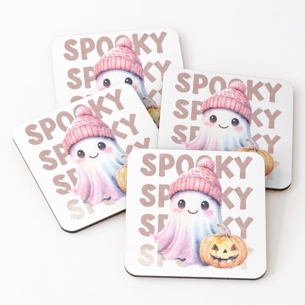 Item preview, Spooky Pastel Ghost & Pumpkin – Sweet and Spooky Halloween Design designed and sold by baggycatsworld.
