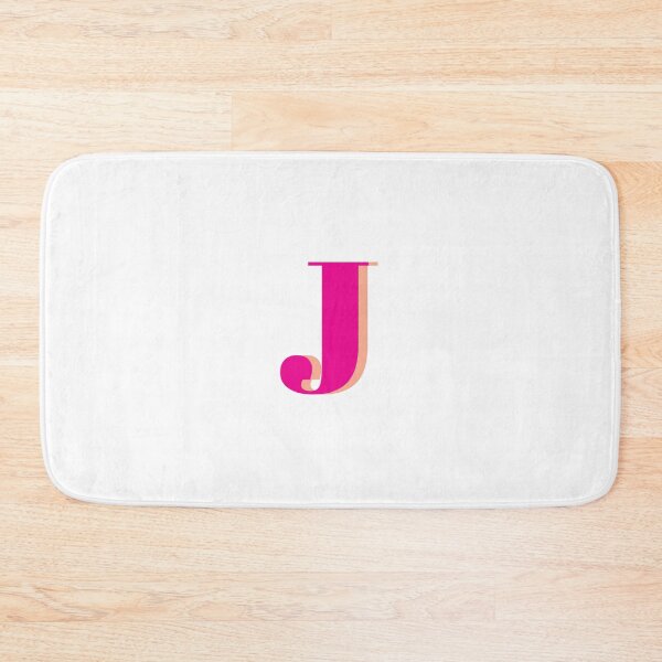 Item preview, Letter J in hot pink – Cute Alphabet Initial Monogram Design designed and sold by Monika Howarth.