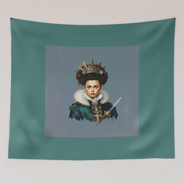 Item preview, Princess of the Blade vintage kitsch portrait designed and sold by Vintage Designs +.
