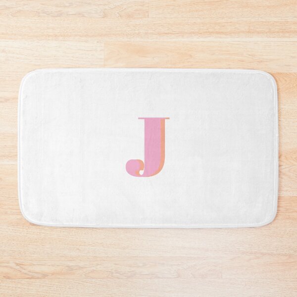 Item preview, Letter J in pastel pink – Cute Alphabet Initial Monogram Design designed and sold by Monika Howarth.