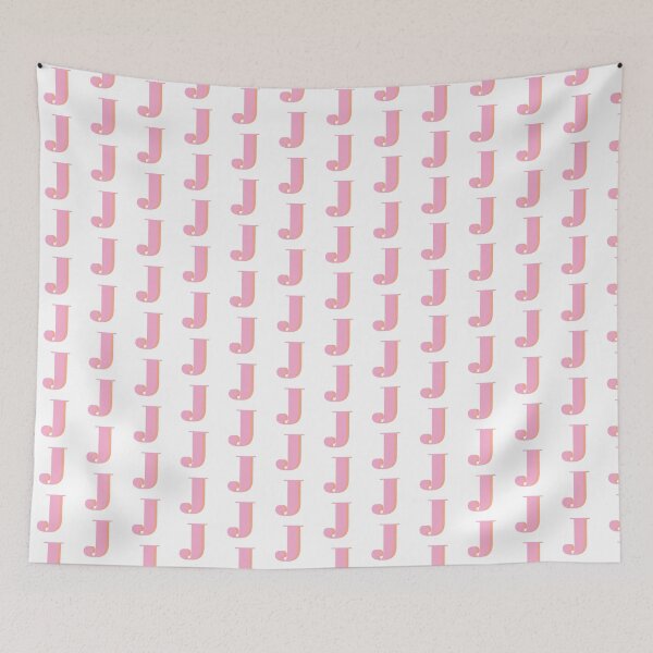 Item preview, Letter J in pastel pink – Cute Alphabet Initial Monogram Design designed and sold by Monika Howarth.