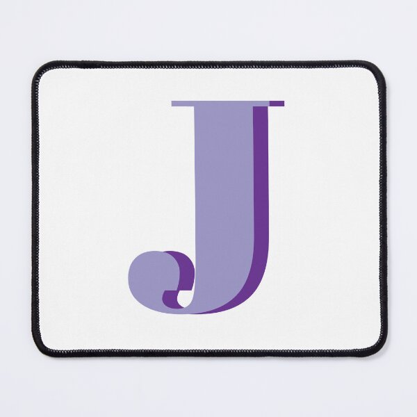 Item preview, Letter J in purple – Cute Alphabet Initial Monogram Design designed and sold by Monika Howarth.