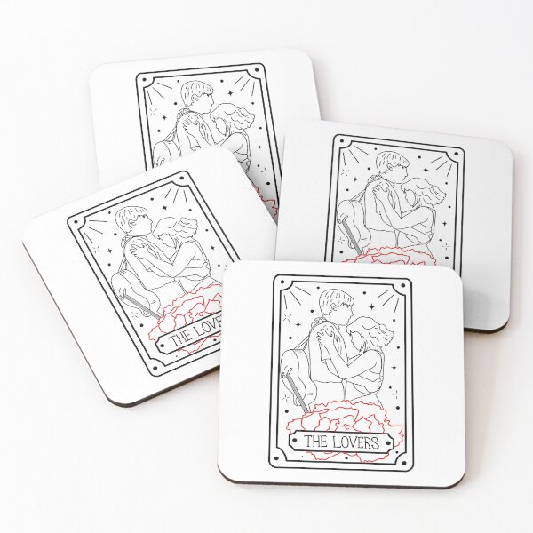 Item preview, Hadestown – The Lovers Tarot (white bg) designed and sold by byebyesally.