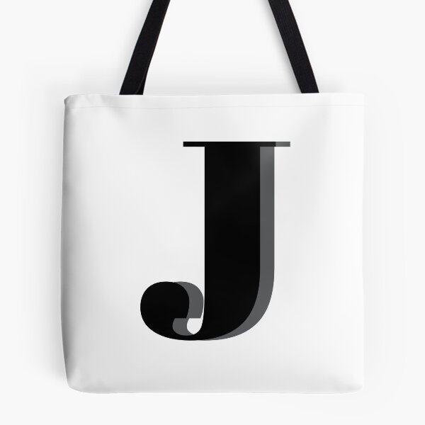 Item preview, Letter J in black – Cute Alphabet Initial Monogram Design designed and sold by Monika Howarth.