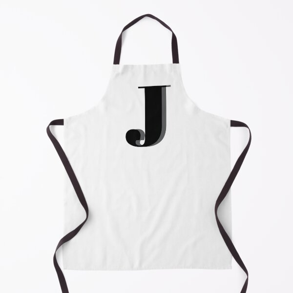 Item preview, Letter J in black – Cute Alphabet Initial Monogram Design designed and sold by Monika Howarth.