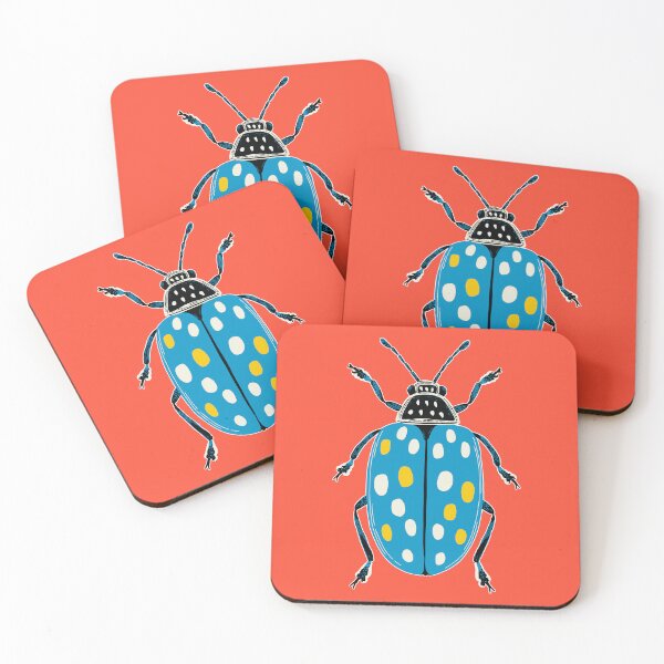 Item preview, Elva Bug T-Shirt | Unique Insect Illustration Tee | Graphic Nature Design | Bold Casual Wear | Gift for Art Lovers | Original Bug Artwork designed and sold by Loffartdesign.