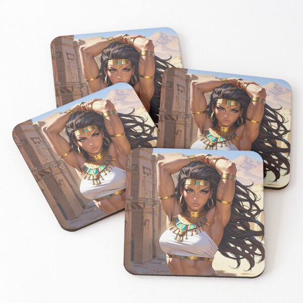 Item preview, The beautiful Egyptian Priestess anime art designed and sold by Vintage Designs +.