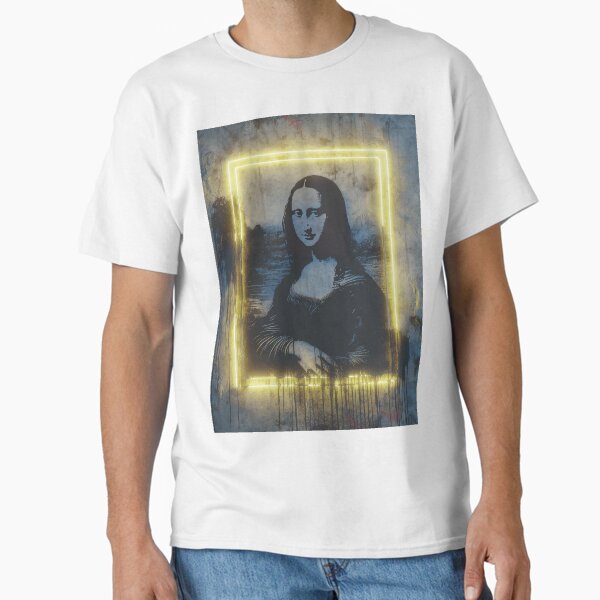 Artikel-Vorschau von Neon Graffiti Mona Lisa – Urban Street Art Print, designt und verkauft von The Wise Fortress.