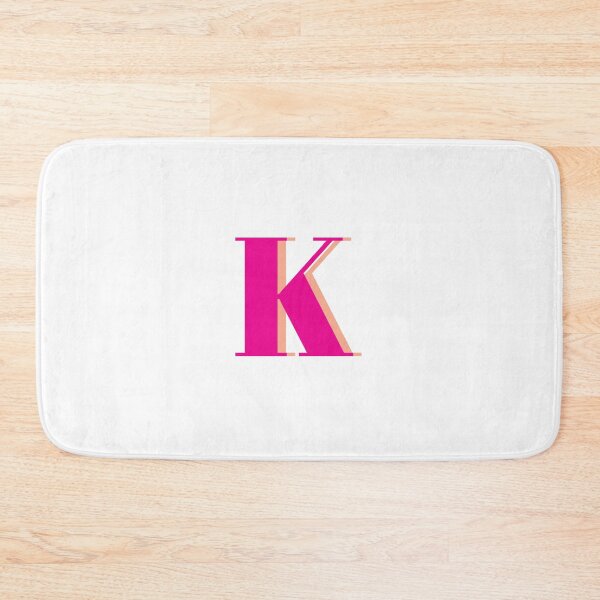Item preview, Letter K in hot pink – Cute Alphabet Initial Monogram Design designed and sold by Monika Howarth.