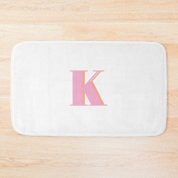 Item preview, Letter K in pastel pink – Cute Alphabet Initial Monogram Design designed and sold by Monika Howarth.