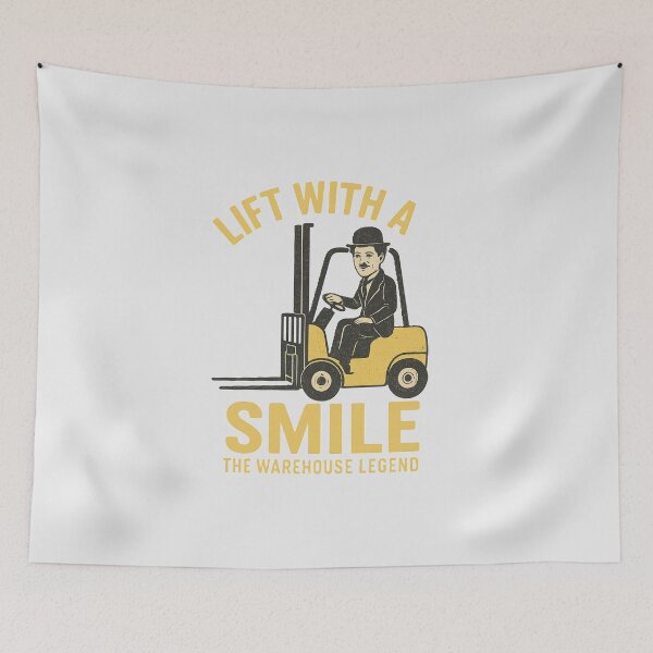 Item preview, The Warehouse Legend – Lift with a Smile designed and sold by RetroNibylander.