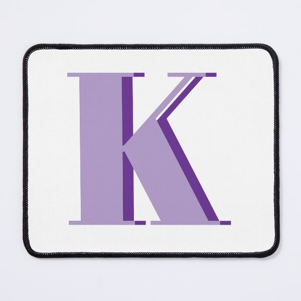 Item preview, Letter K in purple – Cute Alphabet Initial Monogram Design designed and sold by Monika Howarth.
