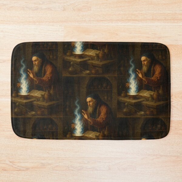 Item preview, The Alchemist summoning blue flame designed and sold by Vintage Designs +.
