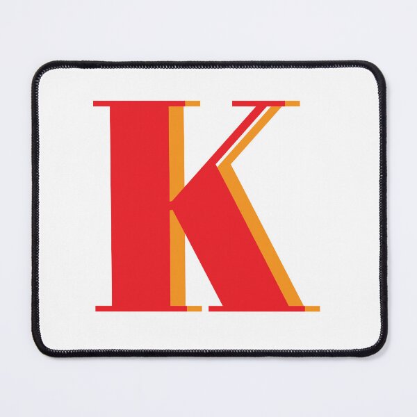 Item preview, Letter K in orange – Cute Alphabet Initial Monogram Design designed and sold by Monika Howarth.