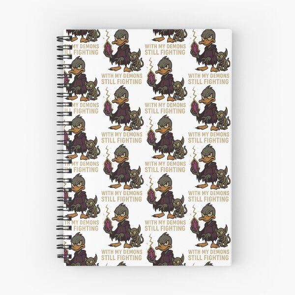 Item preview, Still Fighting With My Demons Duck Warlock Design designed and sold by TeeTimeTreasure.