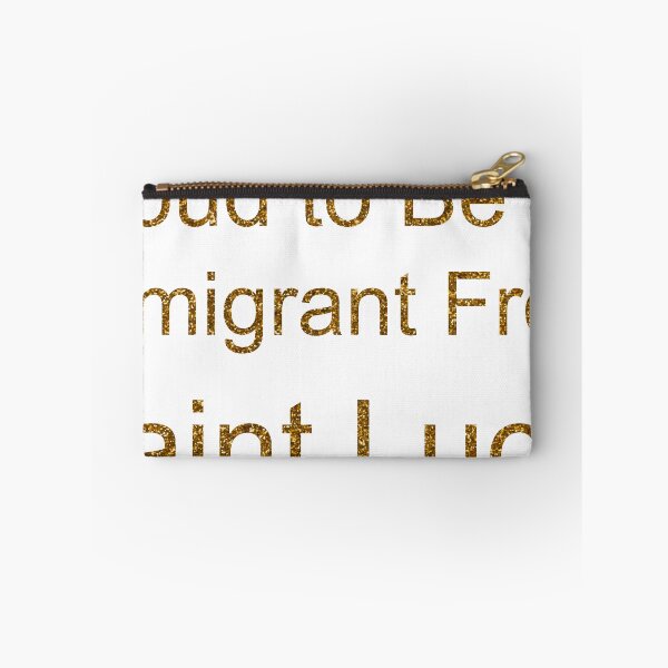 Item preview, PROUD TO BE AN IMMIGRANT FROM SAINT LUCIA SEQUIN designed and sold by TheIconSmith.