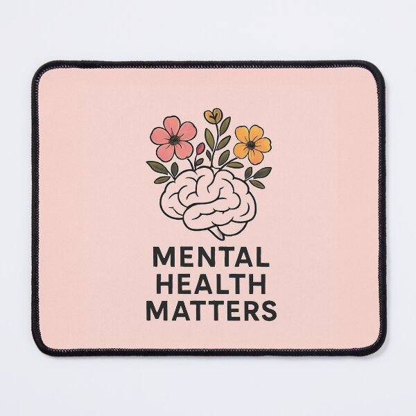 Item preview, Mental health is important - Quote designed and sold by PhantomOfArts.