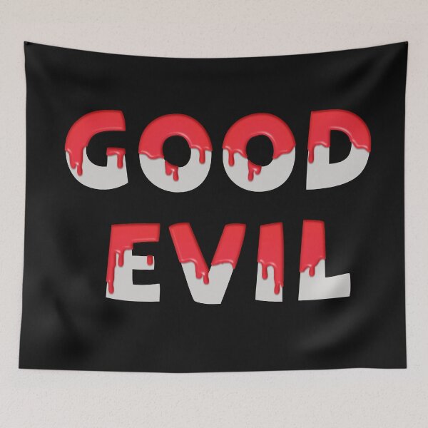 Item preview, Cartoon Good Evil Red Drip designed and sold by Voodoo Store Paranormal Collections.